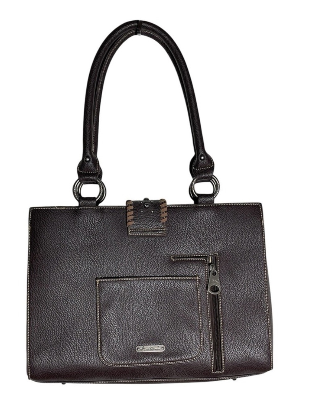 Trinity Ranch Leather Tooled Tote - Picture 4 of 8